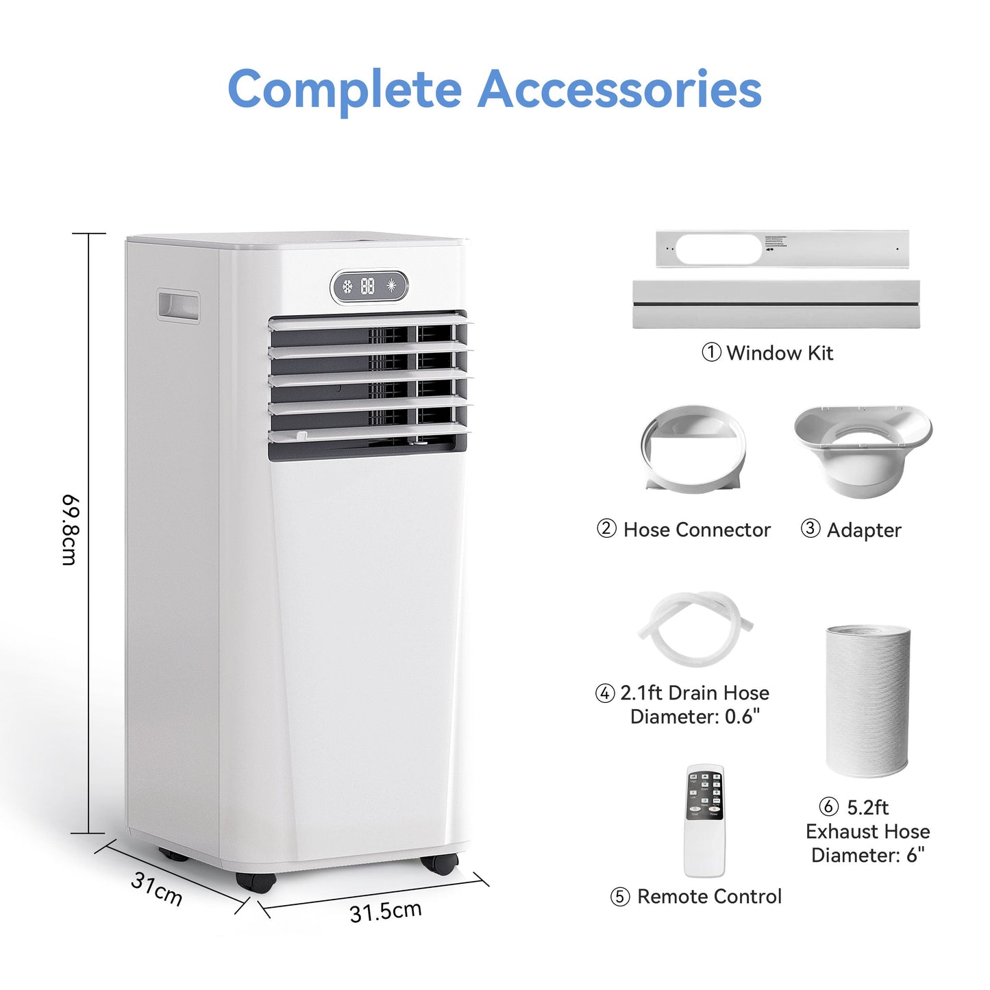 Silent 9000 BTU Portable Air Conditioner
