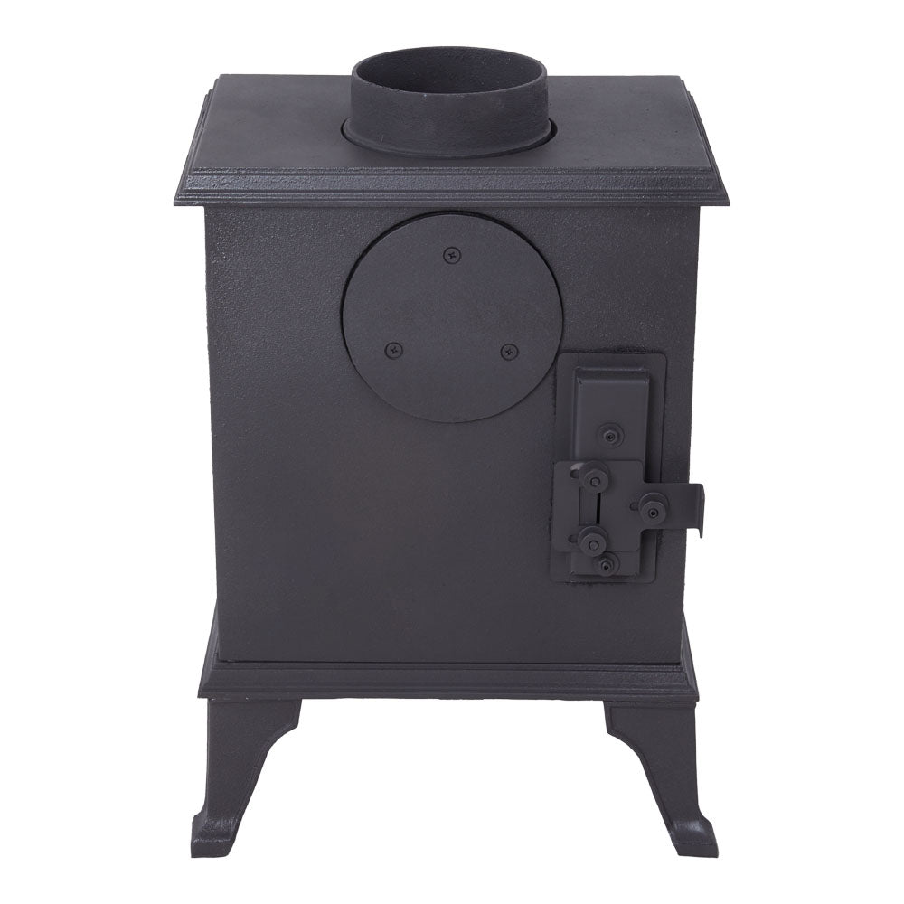 Vintage Wood-Burning Cast Iron Fireplace