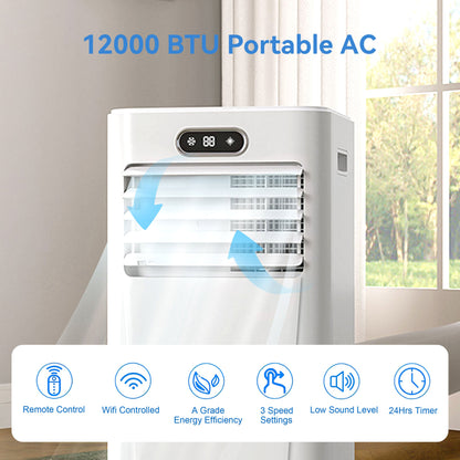Silent 9000 BTU Portable Air Conditioner