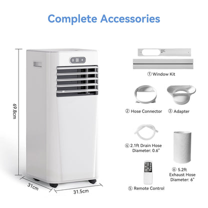 Silent 9000 BTU Portable Air Conditioner